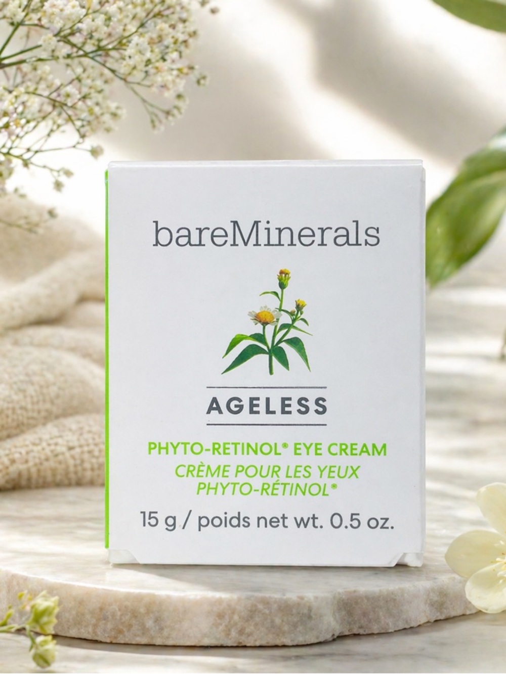 BareMinerals Ageless Phyto-Retinol Eye Cream 0.5 oz Sealed New In Box $38